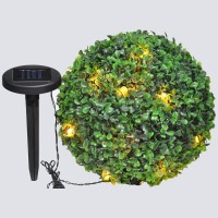 Светильник садово-парковый на солнечной батарее "Самшит", 24 белый LED, D 275мм , E5208