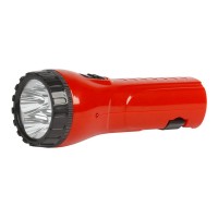 Аккумуляторный светодиодный фонарь 4 LED с прямой зарядкой Smartbuy, красный