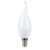 Светодиодная (LED) Свеча на ветру матовая Лампа Smartbuy-C37-07W/4000/E14