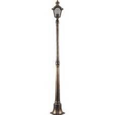 Светильник садово-парковый Feron PL4017 столб четырехгранный 60W E27 230V, черное золото