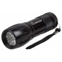 Светодиодный алюминиевый фонарь  9 LED Smartbuy, черный 