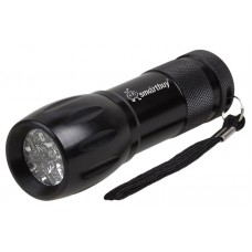 Светодиодный алюминиевый фонарь  9 LED Smartbuy, черный 