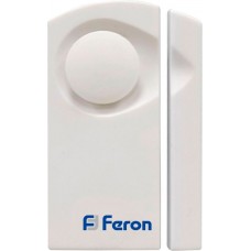 Звонок-сигрализация дверной беспроводной Feron 007-D Электрический 1 мелодия белый с питанием от батареек