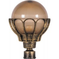 Светильник садово-парковый Feron PL5053 шар на столб 100W E27 230V, черное золото