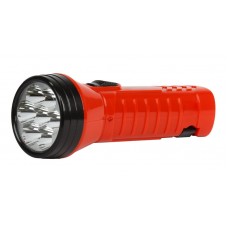 Аккумуляторный светодиодный фонарь 7 LED с прямой зарядкой Smartbuy, красный 