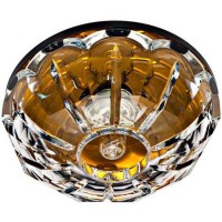 Светильник потолочный, JCD9 35W G9 с прозрачным стеклом, коричневый, JD180
