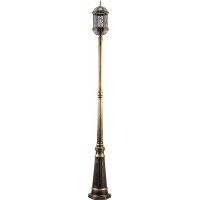 Светильник садово-парковый Feron PL176 столб шестигранный 60W E27 230V, черное золото