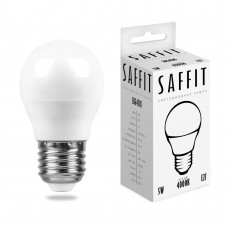 Лампа светодиодная SAFFIT SBG4505 Шарик E27 5W 4000K