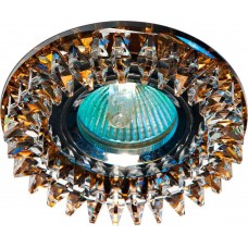 Светильник встраиваемый Feron CD2540 потолочный MR16 G5.3 коричневый, хром