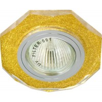 Светильник встраиваемый Feron 8020-2 потолочный MR16 G5.3 мерцающее золото