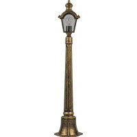Светильник садово-парковый Feron PL4016 столб четырехгранный 60W E27 230V, черное золото