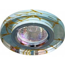 Светильник потолочный, MR16 G5.3 прозрачный-золото, хром, 8049-2