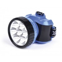 Аккумуляторный налобный фонарь 1ВТ + 8 LED Smartbuy, синий 