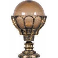 Светильник садово-парковый Feron PL5054 шар на постамент 100W E27 230V, черное золото