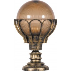 Светильник садово-парковый Feron PL5054 шар на постамент 100W E27 230V, черное золото