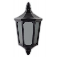 Светильник садово-парковый Feron 4206 четырехгранный на стену вверх 60W E27 230V, черный