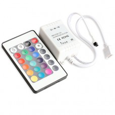 LED RGB controller  инфрокрасный 24 кнопки, 2А IP20 (SBL-RGB-28)