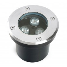 Светильник тротуарный, 3W, AC12-24V, 4000К, D100*H80mm, внутренний диаметр: 70mm, IP67, SP2801