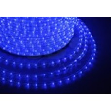 Дюралайт светодиодный, свечение с динамикой (3W), синий, 220В, диаметр 13 мм, бухта 100м