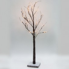 Светодиодное дерево Feron LT043 с тёплой белой LED подсветкой от сети, высота 120 см