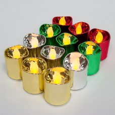 Набор декоративных свечей Feron FL078 c теплой белой LED подсветкой, 12 шт