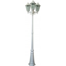 Светильник садово-парковый Feron 6215 столб 3*100W E27 230V, белый