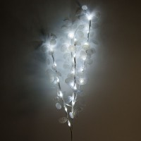 Ветка декоративная светодиодная Feron LD219B c белой подсветкой от сети, высота 80 см