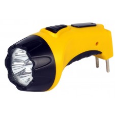 Аккумуляторный светодиодный фонарь 4 LED с прямой зарядкой Smartbuy, желтый 