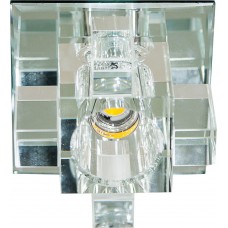 Светильник встраиваемый светодиодный Feron 1525 потолочный 10W 3000K прозрачный