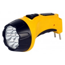Аккумуляторный светодиодный фонарь 7 LED с прямой зарядкой Smartbuy, желтый 