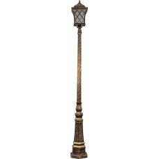Светильник садово-парковый Feron PL4067 столб четырехгранный 60W E27 230V, черное золото